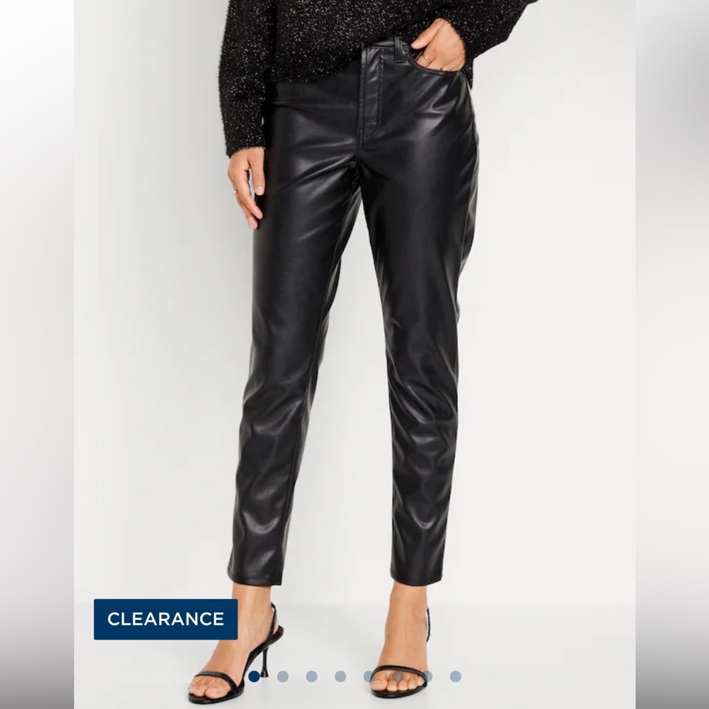 Old Navy OG straight faux leather pants